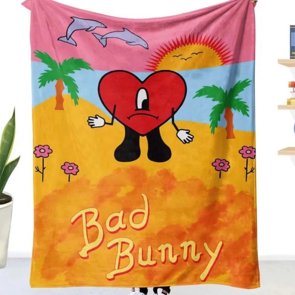 Bad bunny un verano sin ti blanket 152 cm x 127 cm - Picture 1 of 2